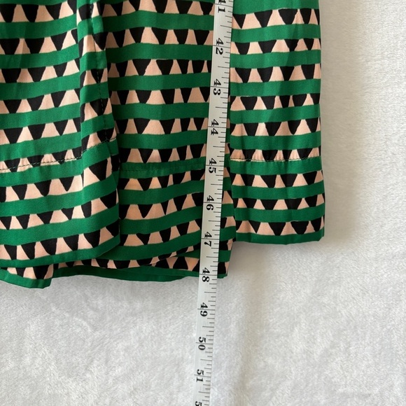 Scotch & Soda women’s green pattern v neck Midi Satin Wrap Dress size small - Picture 7 of 10